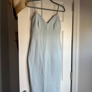 Lulu's Light Blue Strapless Dress